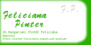 feliciana pinter business card