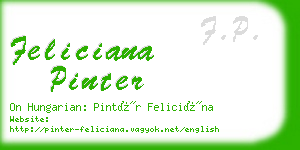 feliciana pinter business card